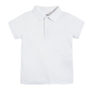 Polo tričko s krátkým rukávem- bílé - 104 WHITE