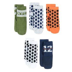 Ponožky 5 ks-více barev - 22_24 MIX