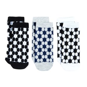 Ponožky 3 ks- bílá, černá, modrá - 31_33 MIX
