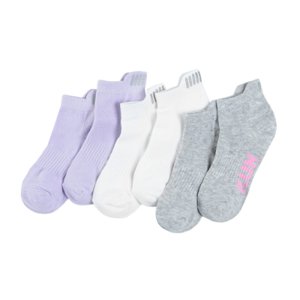 Ponožky 3 ks- bílá, fialová, šedá - 31_33 MIX