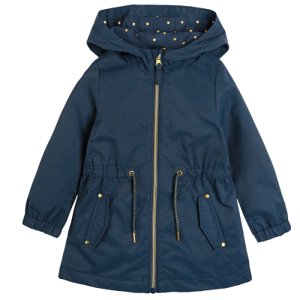 Přechodový kabát s kapucí- námořnicky modrý - 92 NAVY BLUE