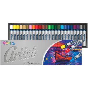 Artist olejové pastely, kulaté, 24 barev