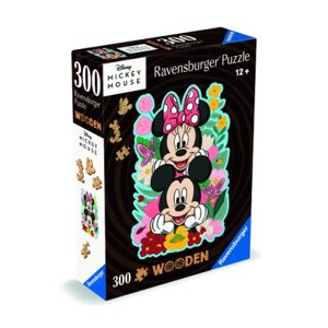 Dřevěné puzzle Disney: Mickey a Minnie 300 dílků