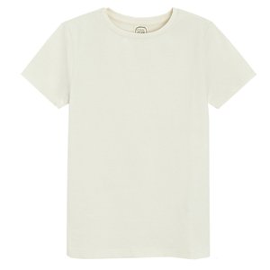 Jednobarevné tričko s krátkým rukávem -bílé - 140 WHITE