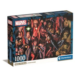 Clementoni - Puzzle 1000 Marvel - Compact