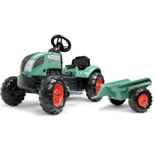 FALK Šlapací traktor FARM LANDER 2054L s přívěsem - zelený