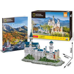CubicFun - Puzzle 3D National Geographic: Neuschwanstein - 121 dílků