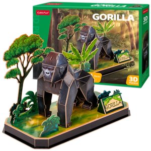 CubicFun - Puzzle 3D Zvířecí kamarádi Gorila - 34 dílků