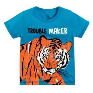 COOL CLUB Chlapecké tričko s krátkým rukávem Trouble maker MODRÁ 92