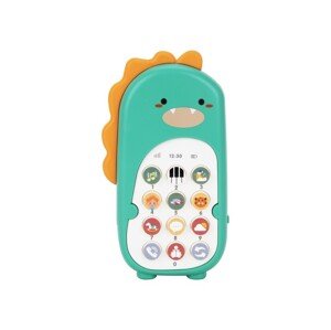 eliNeli Dětský telefon dinosaurus - zelený