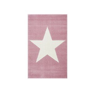 Livone Dětský koberec - Hollywood Star barva: růžová x bílá, Velikost: 120 x 180