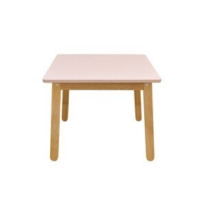 Bellamy Dětský dřevěný stoleček barva: pastelově růžová