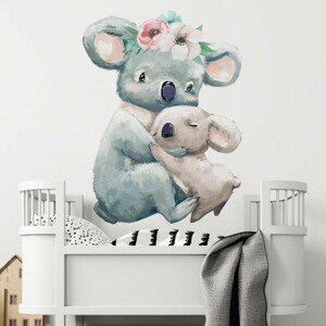DEKORACJAN Nálepka na stěnu - Koala s maminkou rozměr: L