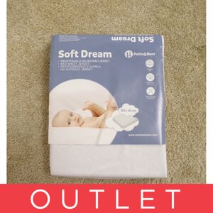 PETITE&MARS Napínací prostěradlo Soft Dream 120x60 White