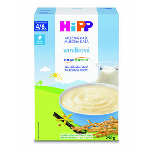 HiPP PRAEBIOTIK® Kaše mléčná pro kojence vanilková 250 g, 4/6m+