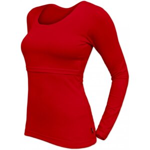 Kojicí tričko Kateřina, dlouhý rukáv - červené XS/S