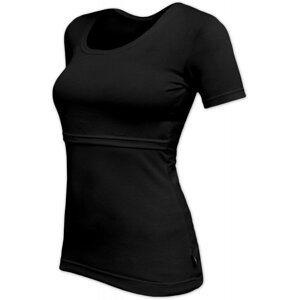 Kojicí tričko Kateřina, krátký rukáv - černé L/XL