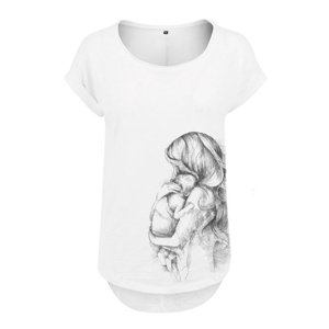 Kojicí tričko Monkey Mum® bílé - milující maminka M