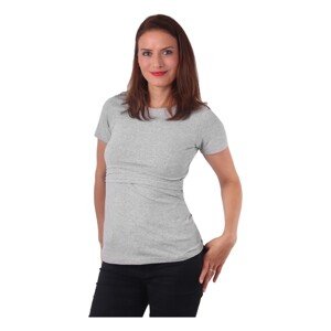 Kojicí tričko Lena, krátký rukáv - šedý melír XS/S