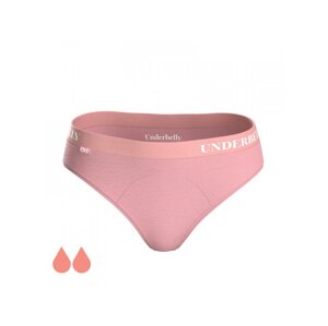 Menstruační kalhotky Underbelly univers, Slabší menstruace - starorůžové S