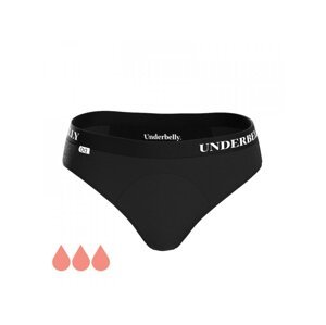 Menstruační kalhotky Underbelly univers, Silnější menstruace - černé XL