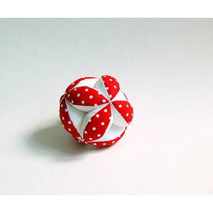 MyMoo Montessori úchopový míček - Puntíky/červená
