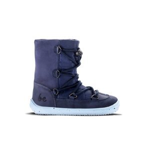 Be Lenka Dětské zimní barefoot boty Snowfox Kids 2.0 - Dark & Light Blue 25