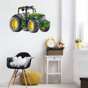 Dětské samolepky na zeď pro kluky - Traktor N.2 - 94x140cm 90x80