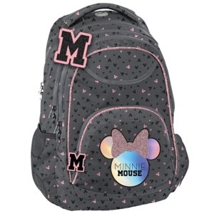 Paso Školní batoh Minnie Mouse šedo-růžová