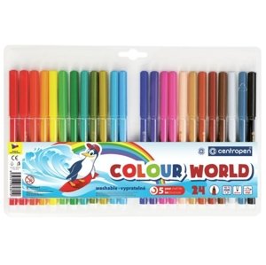 Centropen Fixy Colour world, 24 barev