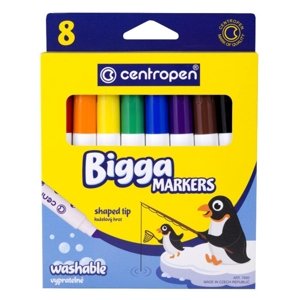 Centropen Fixy Bigga markers, 8 barev