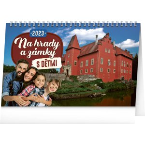 Presco Group Stolní kalendář S dětmi na hrady a zámky 2023