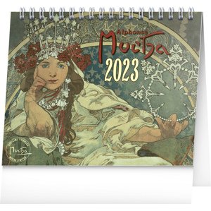 Presco Group Stolní kalendář Alfons Mucha 2023 menší