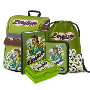 BAAGL SET 5 Zombie: aktovka, penál, vak na záda, box, desky