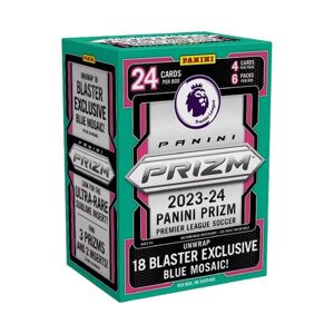 2023-2024 Panini Prizm Premier League Blaster Box (Blue Mosaic Prizms) - fotbalové karty
