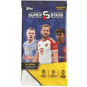 Fotbalové karty Topps 2023-2024 UEFA Superstars Booster balíček