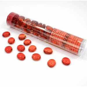 Chessex Gaming Glass Stones in Tube Orange (žetony) – 40 ks