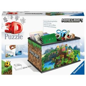Minecraft 3D Puzzle úložná krabice - 216 dílků