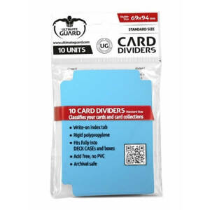 Oddělovač na karty Ultimate Guard Card Dividers Standard Size Light Blue - 10 ks