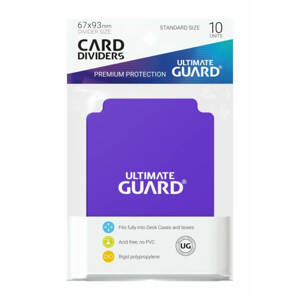 Oddělovač na karty Ultimate Guard Card Dividers Standard Size Purple - 10 ks