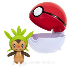 Pokémon Clip and Go Poké Ball - figurka Chespin