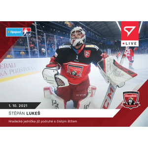 Hokejové karty Tipsport ELH 2021-22 - L-018 Štěpán Lukeš