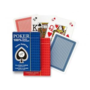Karty Poker - 100% Plastic Jumbo Index Speciál