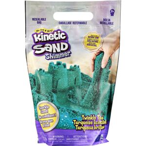 Kinetic Sand balení třpytivého modrozeleného písku 0,9 Kg