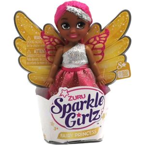 Zuru Sparkle Girlz Winter Princess šaty s křídly-růžové vlasy