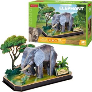 Cubicfun Puzzle 3D Zvířecí kamarádi Slon 42 dílků