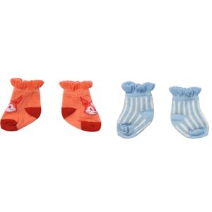 Baby Annabell Ponožky 2 páry pro panenku 43 cm modré a oranžové
