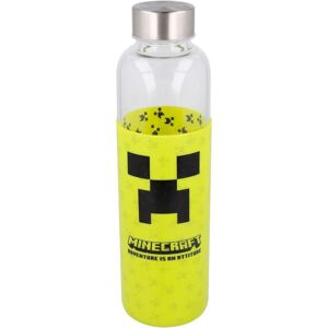 Skleněná láhev s návlekem Minecraft 585 ml