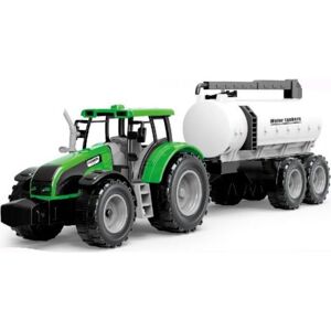 Alltoys Traktor na setrvačník s cisternou zelený