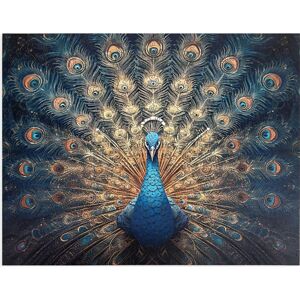 Epee Wooden puzzle Charming peacock A3